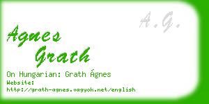 agnes grath business card